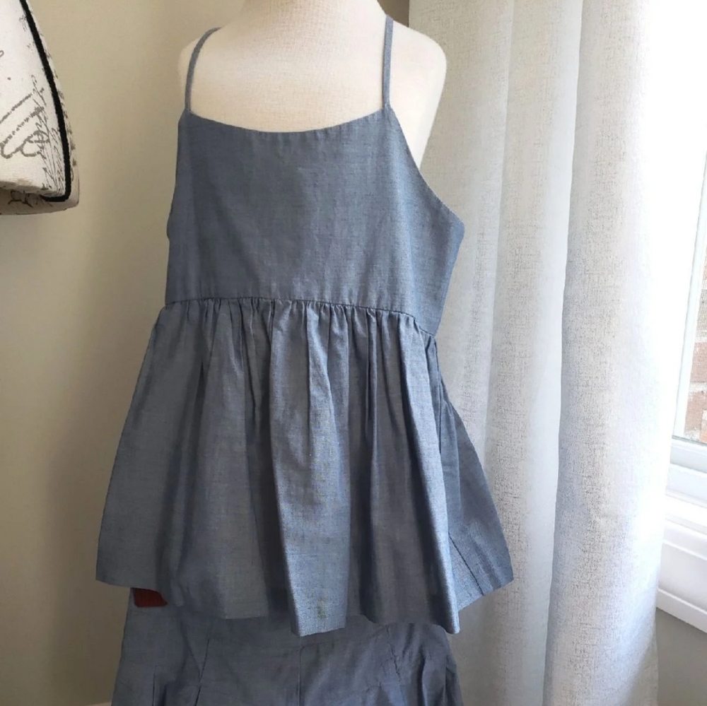 Milly mini sz 10 paperbag shorts set tank top
